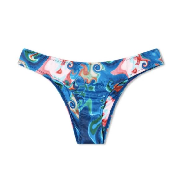 NWT House Of Sunny Losing My Favourite Game Printed Bikini Bottoms Sz. 6 - Picture 1 of 5